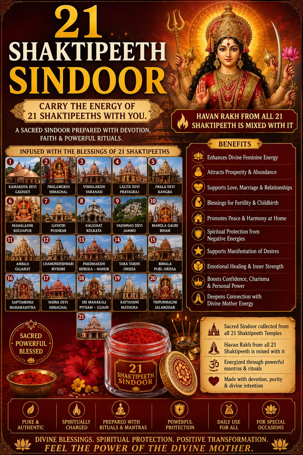 21 Shaktipeeth Sindoor